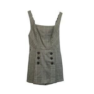 Urban‎ Outfitters Mini Dress Plaid Button Front Sleeveless Adjustable Straps